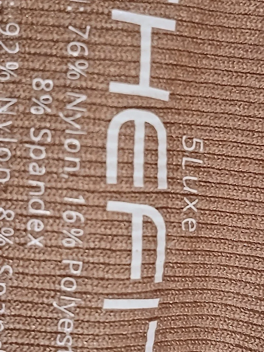 Shefit Womens Tan Sports Bra. Size 5 Luxe. Front Zip